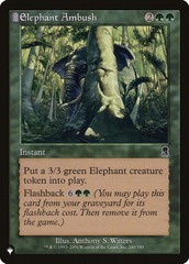 Elephant Ambush - The List